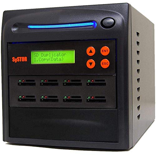 SySTOR 1 bis 7 Mehrfaches SD/microSD-Laufwerk Speicherkartenleser-Duplikator/Kopierer (SYS07SD)