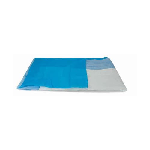 Medi-Inn Bodenmatten 121 cm x 80 cm, absorbierend, blau, mit Anti-Rutsch Folie (5 x 10 = 50 Stück)