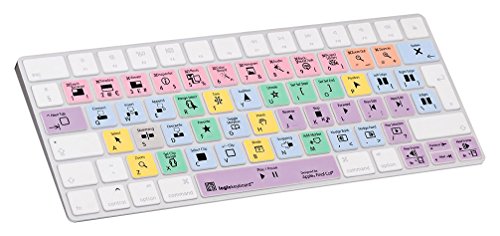LogicKeyboard LS-FCPX10-MAGC-UK Tastatur, Apple Final Cut Pro X, Englisch Magic BT weiß/bunt