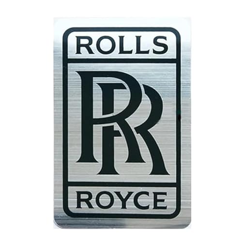 1 Stück Autoaufkleber Emblem für Rolls-Royce Ghost 2009 2010 2011 2012 2013 2014 Metall Abzeichen Front Motorhaube Aufkleber Badge Auto Externe Dekoration Zubehör