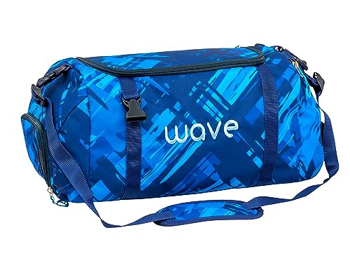 Wave Infinity 2-in-1 Sporttasche, Gym Tasche, Gym Duffle, Duffel Bag, Schwarz, Pink / für Mädchen, Unisex / ab der 5. Klasse, 23 Liter (2205/A Deep Ocean)