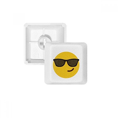 Sunglass Cool Yellow Cute Online Chat PBT Keycaps for Mechanical Keyboard White OEM No Marking Print mehrfarbig mehrfarbig R1