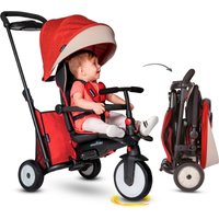 Smart Trike STR5 Dreirad faltbar Kinder mit Zertifizierung Kinderwagen für 1,2,3 Jahre – Dreirad mit Mehreren Schritten 7 in 1 (rot)