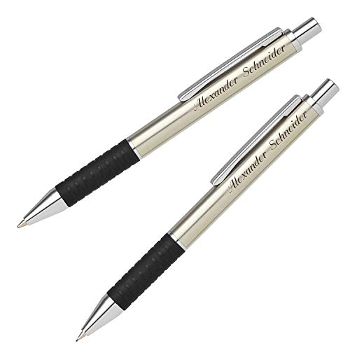 Senator Schreibset SOFTSTAR STEEL 6341 Kugelschreiber Druckbleistift mit persönlicher Gravur und Geschenk-Etui