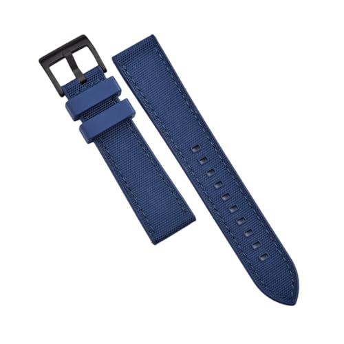 EFLAL 20/22mm buntes Nylon-Schwimmsport-wasserdichtes Armband für mechanische Uhren, 22mm