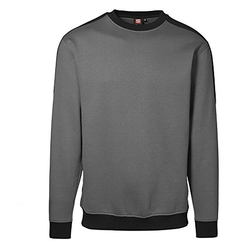 ID Herren Pro Wear Sweatshirt (Large) (Silbergrau)