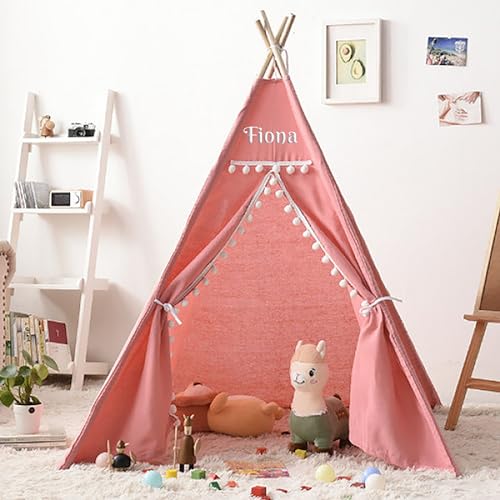 Bl4ckPrint - Tipi Zelt für Kinder personalisiert mit Name Spielzelt Tippi Kinderzelt Kinderzimmer Teepee Indianerzelt Outdoor Indoor