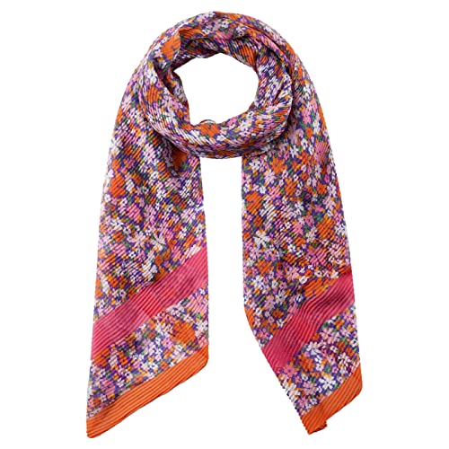 Codello Damen Nachhaltiger Plissee-Schal mit tollem Blumenmuster