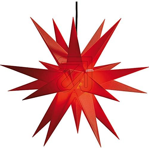COLOURS MANUFAKTUR YOUR COLOUR YOUR LIFE Weihnachtsstern Adventsstern Stern für Außenbereich (groß, rot)