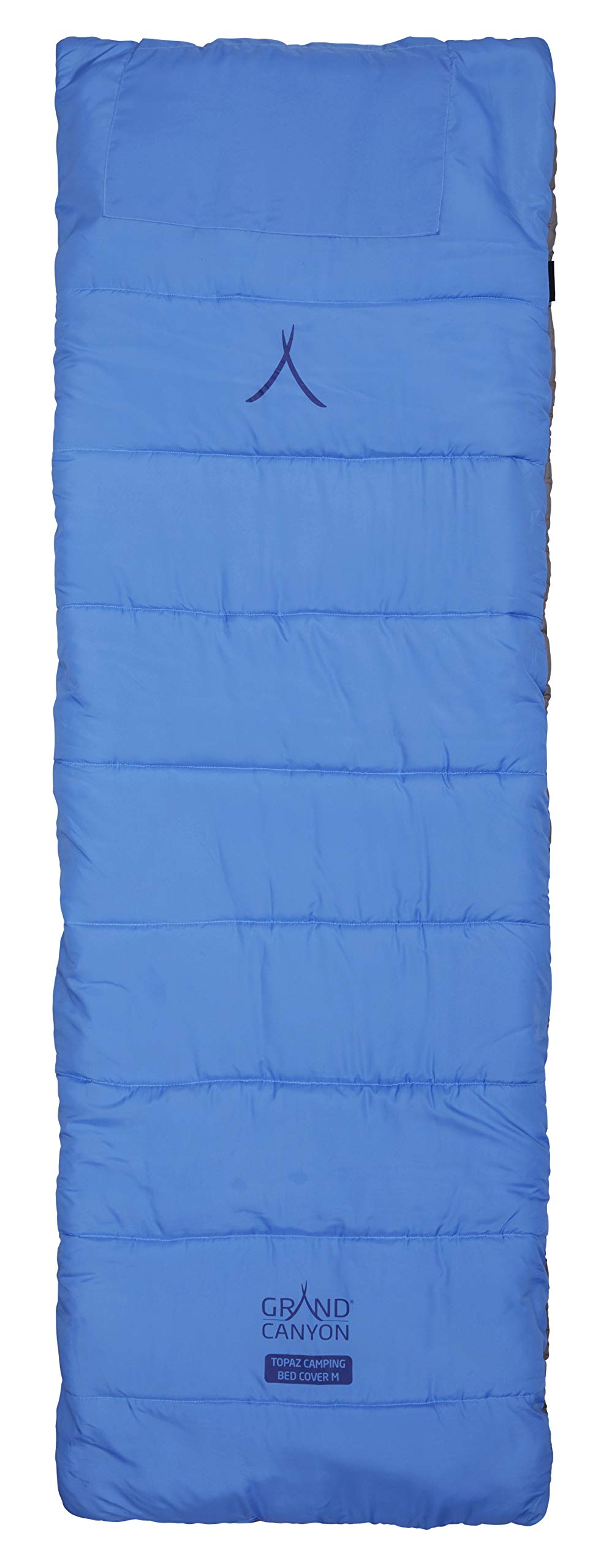 Grand Canyon Topaz Camping-Bett-Auflage L - Weiche und gut isolierende Feldbett-Auflage mit Polyesterfüllung, Tasche für Kissen, 212 x 65 cm - Dark Blue (blau)