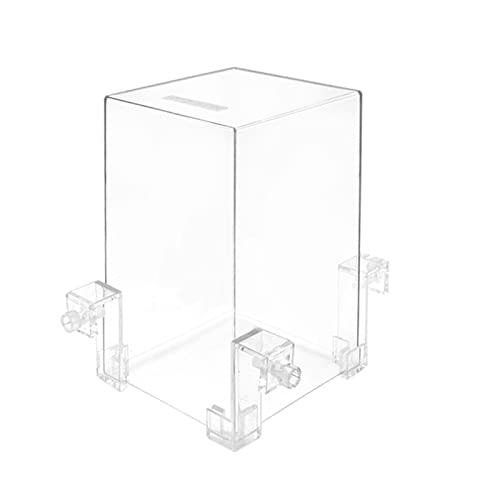 tinysiry Transparente Zuchtbox für Aquarienfische, Aquarium-Vakuum-Fischturm über dem Wasser mit Druckknöpfen, dekoratives transparentes Aquarium-Desktop-Eimer-Aquarium Transparent