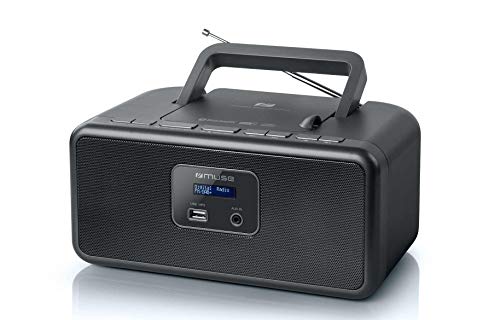 Muse M-32 DB - Tragbares Bluetooth-Radio mit LCD-Display (mit Hintergrundbeleuchtung), schwarz