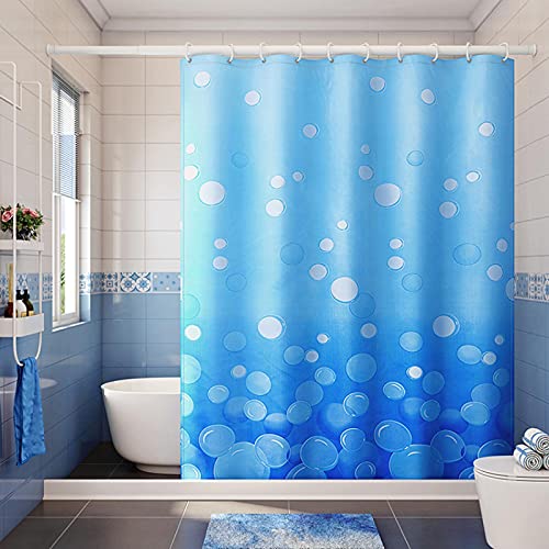 Bubble Shower Polyester-Vorhang, wasserdicht, Badvorhänge für Badezimmer, Badewanne, Badeabdeckung, groß, breit, mit Haken 120x150cm/47x59in(WxH)