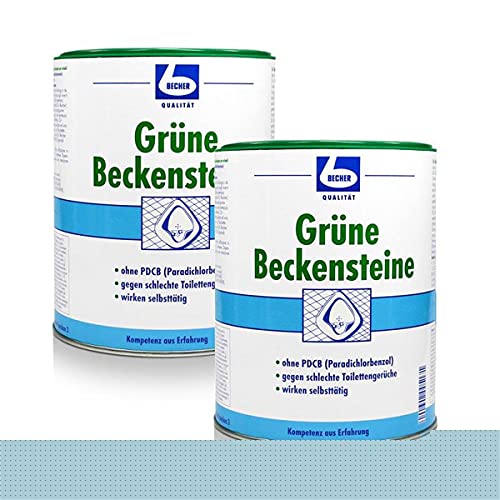 2x Dr. Becher Grüne Beckensteine für Urinale 35 stk.