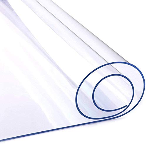 seveni Bodenschutzmatte transparent, Transparent Bodenschutzmatte PVC Bürostuhlunterlage Fliesen Bodenschutz Bürostuhl Stuhlmatte Unterlegmatte 0.5mm(100x140cm/39.37x55.12in)