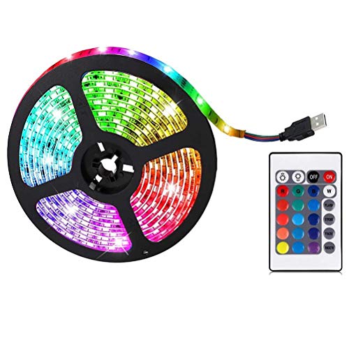 Lubudup LED Strip,LED Streifen Farbwechsel Led Lichterkette,Mit Fernbedienung Für Schlafzimmer,Wohnzimmer,Küche,Bar