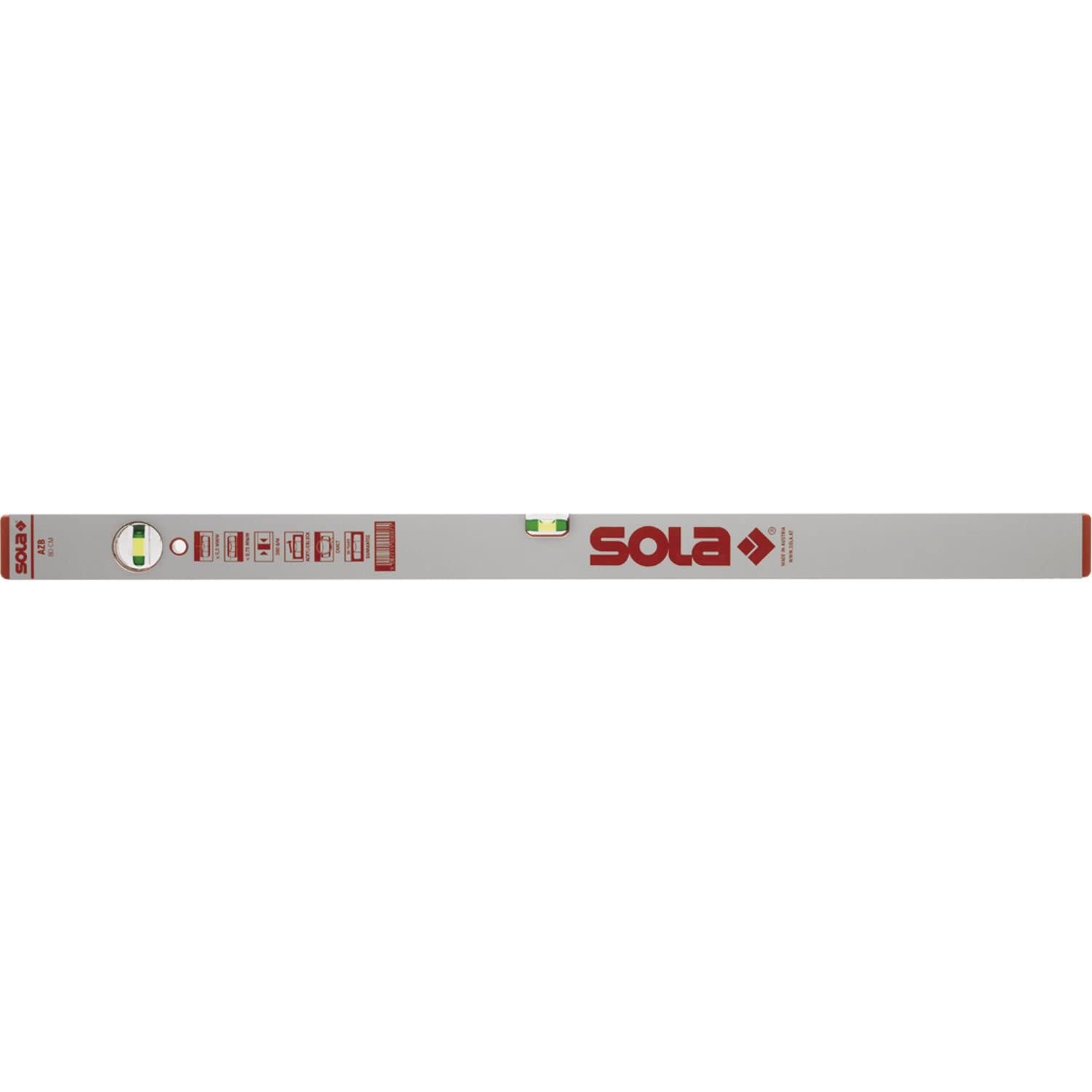 SOLA 1010501 Alu-Wasserwaage AZB 400mm, Rot