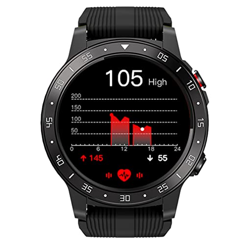 Outdoor Sport Smartwatch Fitness Tracker Uhren für Herren Damen Kinder IP67 wasserdicht Bluetooth Smartwatch mit Touchscreen Herzfrequenz Schlafmonitor GPS Kalorien Schrittzähler Stoppuhr (Black)