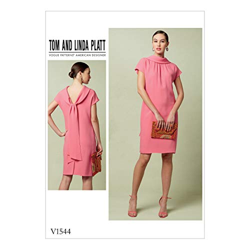 Vogue Mustern Mises Kleid, Mehrfarbig, Größen 6–14