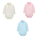 CuteOn 3/5/7 Packs Baby Säugling Neugeborenen Baumwolle Turtleneck Top Bodysuit Body Geschenk-Set - Zufällige Farbe 12 Monate