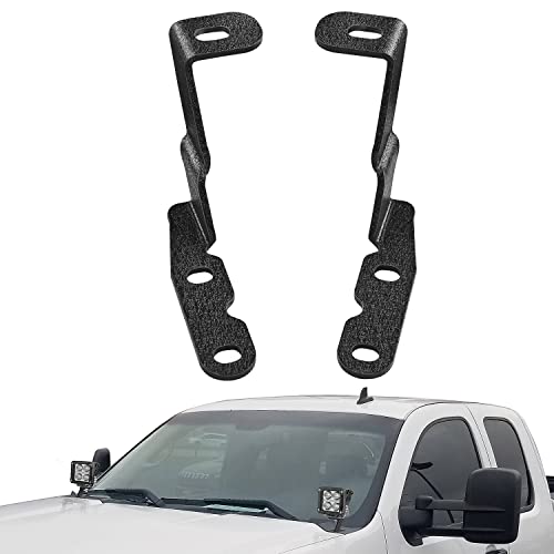 Nilight Ditch Light Brackets Hood Mount Brackets for Auxiliary Offroad LED Pod Light Arbeitslicht Kompatibel mit 2007–2013 GMC Yukon Sierra & Chevy Suburban Tahoe Silverado