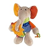 SIGIKID 40863 Aktiv-Elefant Baby Activity PlayQ Mädchen und Jungen Babyspielzeug empfohlen ab 3 Monaten mehrfarbig