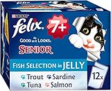 Felix So gut wie es aussieht Senior Katzenfutter Fisch, 12 x 100 g