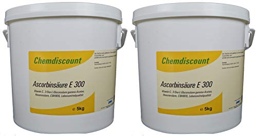 10kg (2x5kg) Ascorbinsäure (Vitamin C) in Lebensmittelqualität E300