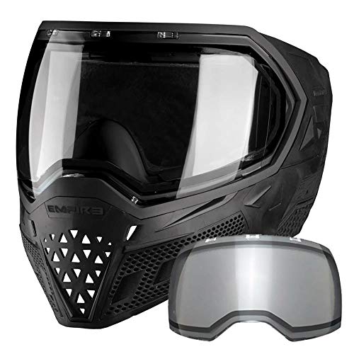 Empire EVS Paintball Maske, schwarz, NinjaSmoke und klarem Thermalglas