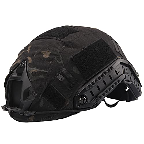 AQzxdc Tactical Helmet Cover, Airsoft Military Nylon Helmtuch, Helm Outdoor Staubschutzhülle ​für Fast MH/PJ/BJ Helm (Kein Helm),Bcp