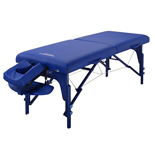 Master Massage 79cm Montclair Mobil tragbar Massageliege Massagebett Massagebank Kosmetikliege (Standard Imperial Blau)
