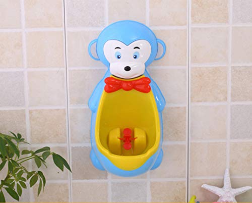 Affe Kinder Junge Stehend Urinale Töpfchen Indoor Wand Pee Potty Blue