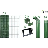 GAH ALBERTS Set Fix-Clip Pro® »Fix-Clip Pro«, BxH: 1000 x 80 cm, Stahl, grün - gruen