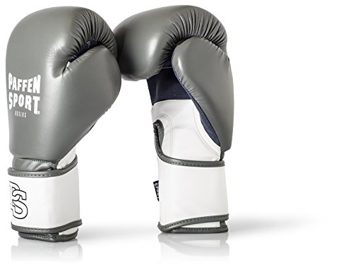 Paffen Sport «FIT» Boxhandschuhe für das Training; grau/weiß; 14UZ