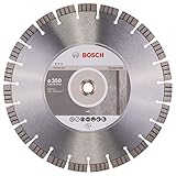 Bosch Professional Diamanttrennscheibe Best für Concrete, 350 x 25,40 x 3,2 x 15 mm