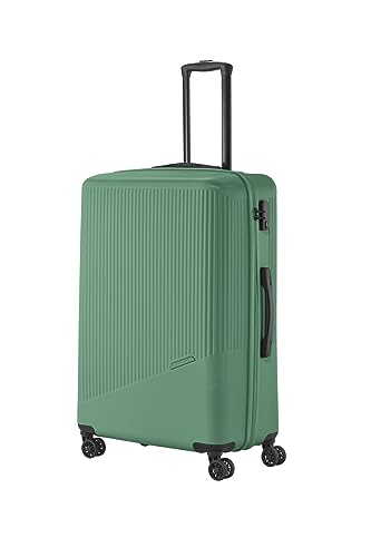 Travelite 4-Rad Hartschalenkoffer groß 96 Liter, Gepäck Serie Bali: ABS Hartschalen Trolley mit TSA Kombinationsschloss, 77 cm