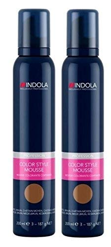 Indola Colour Mousse 200 ml – Medium braun X2