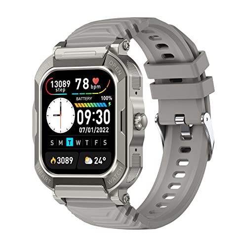 SUPBRO Smartwatch Damen Herren, Smart Watch mit Telefonfunktion 1.91" Zoll Touchscreen Fitness Tracker, IP68 Wasserdicht Fitnessuhr mit Schrittzähler, 24 Sportmodi Fitness Armbanduhr für Android iOS
