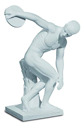 Myron Discobole Statue 20/13/9,5 cm, Weiß