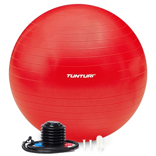 Tunturi Gymball 90cm, Red Gymnastikball, Rot, one Size