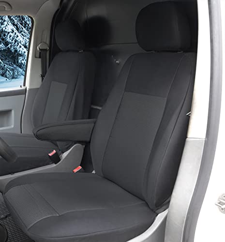 Sitzbezüge passgenau Schonbezüge geeignet für Mercedes Vito W447 ab 2014 Erste Reihe 2-Sitzer + Gummimatten