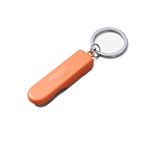 SSWERWEQ Nagelknipser Erwachsene Nagelschere Kohlenstoffstahl Orange Nagelschere 9 * 92mm mit Keychain