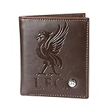 Liverpool FC - Geldbörse aus Kunstleder - Offizielles Merchandise - Geschenk für Fußballfans - Braun