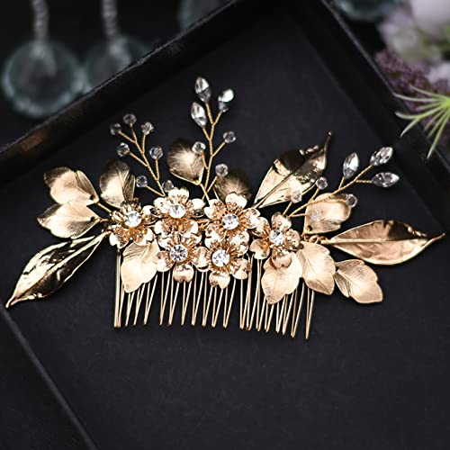 Haarkamm mit Blume, Brautschmuck, Hochzeits-Haarschmuck, elegante Perlen, Haarkamm für Frauen, Haarschmuck, H297