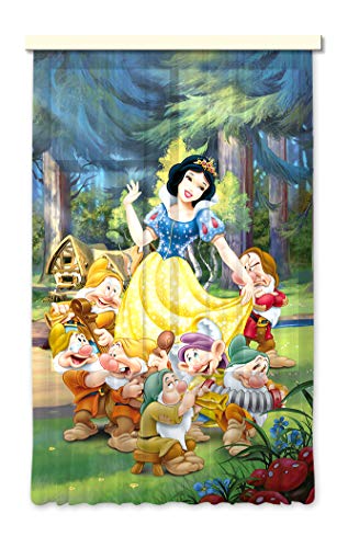 Gardine/Vorhang FCS L 7115 Disney, Snowwhite, 140 x 245 cm, 1-teilig