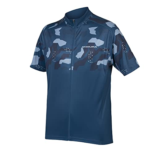 Endura Hummvee Ray II Kurzarm Jersey für Herren, Blaubeere, XS