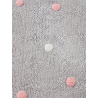 Vertbaudet Kinder-Teppich,Konfetti, maschinenwaschbar grau Bedruckt ONE Size