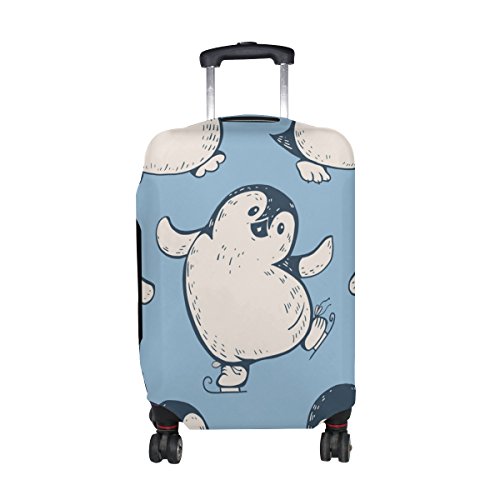 ALAZA Netter Pinguin Gepäckabdeckung Für 22-24 Zoll Koffer Spandex Reise-Schutz