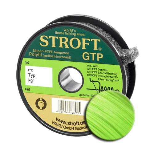 WAKU Schnur STROFT GTP Typ S Geflochtene 250m Gelbgrün S2-0,180mm-6kg