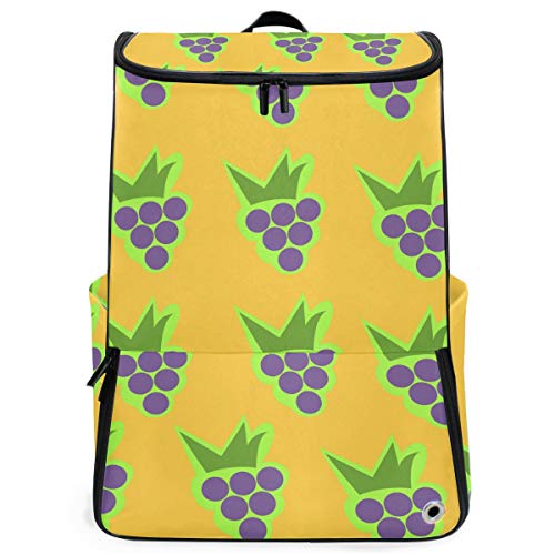 FANTAZIO Laptop-Rucksack für Reisen, schöne Trauben, langlebig, für Schule und Schule, für Outdoor, Camping, passend für bis zu Notebook